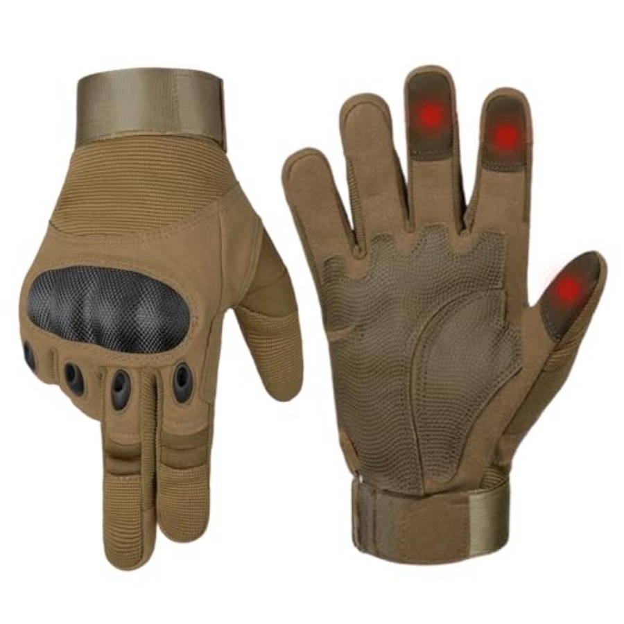 Cycling Glove Padded - 男性用ユーティリティグローブ、タッチスクリーン対応パームパッド付きバイクグローブ、通気性があり軽量、ライディング、サイクリング、スポーツに最適