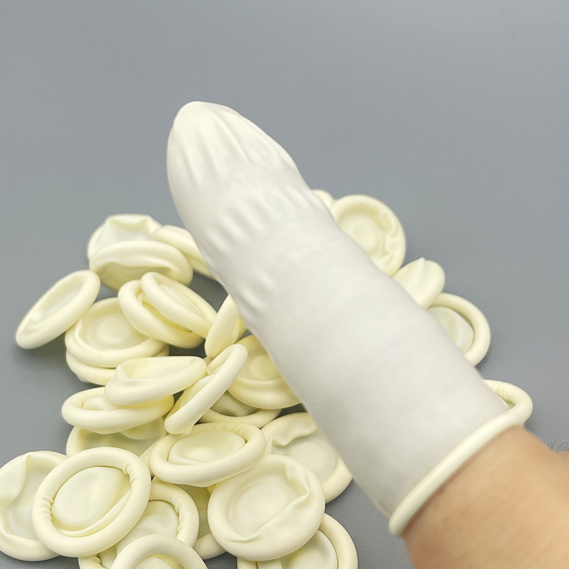 Latex Disposable Glove - 20/50 個白い指先プロテクター手袋使い捨てラテックス指先プロテクター手袋時計修理ツール時計屋キット用