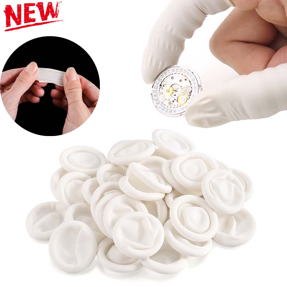 Latex Disposable Glove - 使い捨て保護手袋,工業用手袋,時計職人キット用の時計修理ツール,ほこりのない電子機器,100個,50個,30個