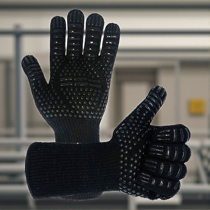耐熱バーベキュー手袋セットは、屋外でのベーキング、グリル、ロ - Heat Resistant Glove のレビューと価格