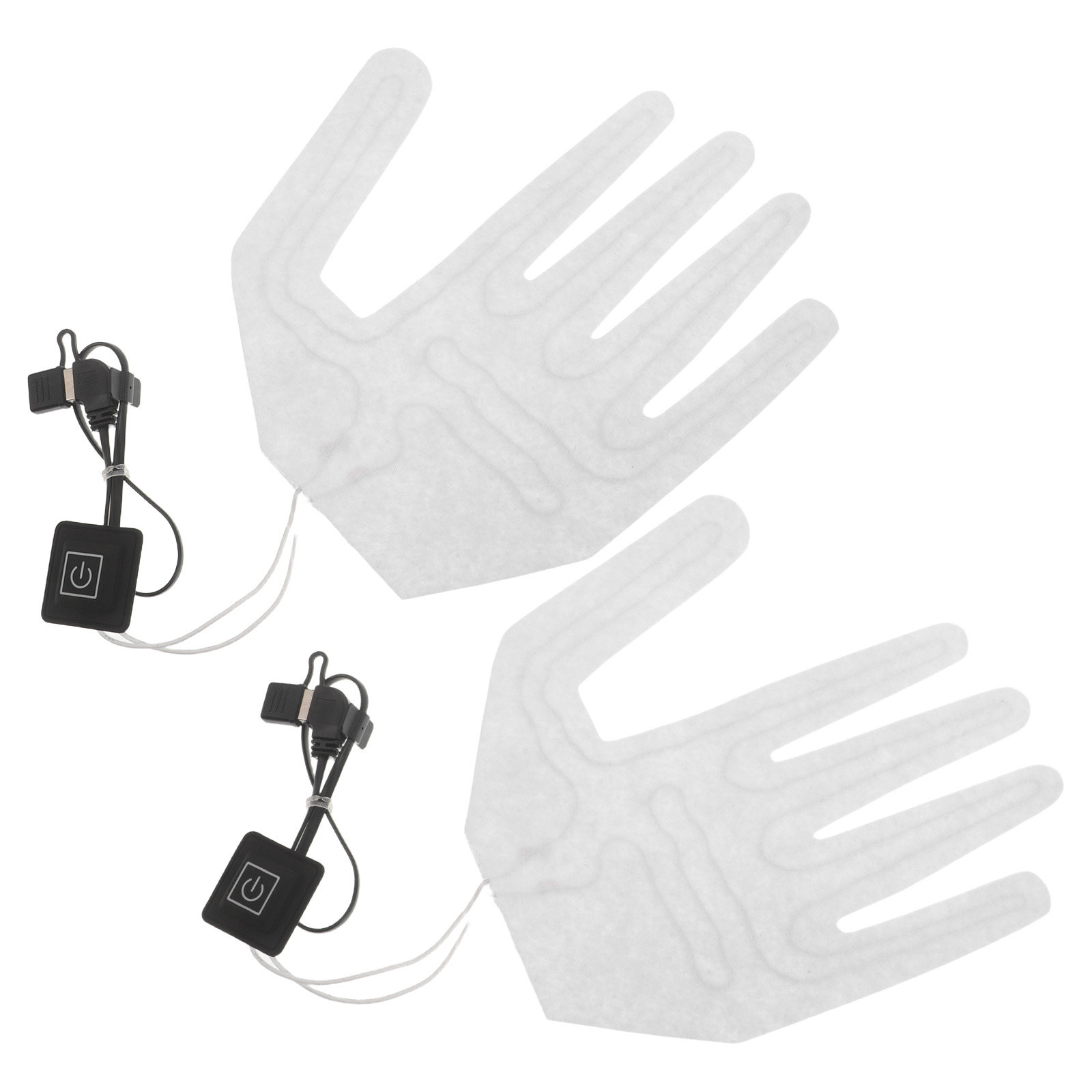 2個入り電気加熱パッド（手袋用）フルフィンガー熱加熱シート、 - Cycling Glove Padded のレビューと価格
