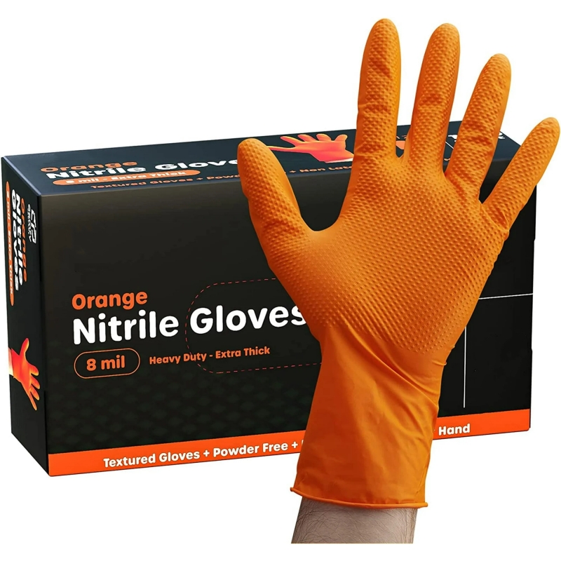 8mil ニトリル手袋厚手 30/50 個工業用使い捨て手袋 - Nitrile Mechanic Glove のレビューと価格