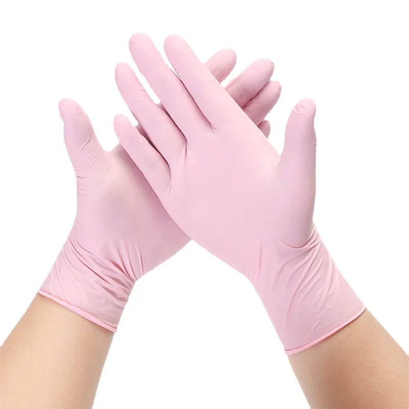 20/50/100 個ピンクニトリル手袋使い捨てラテックス手 - Nitrile Mechanic Glove のレビューと価格
